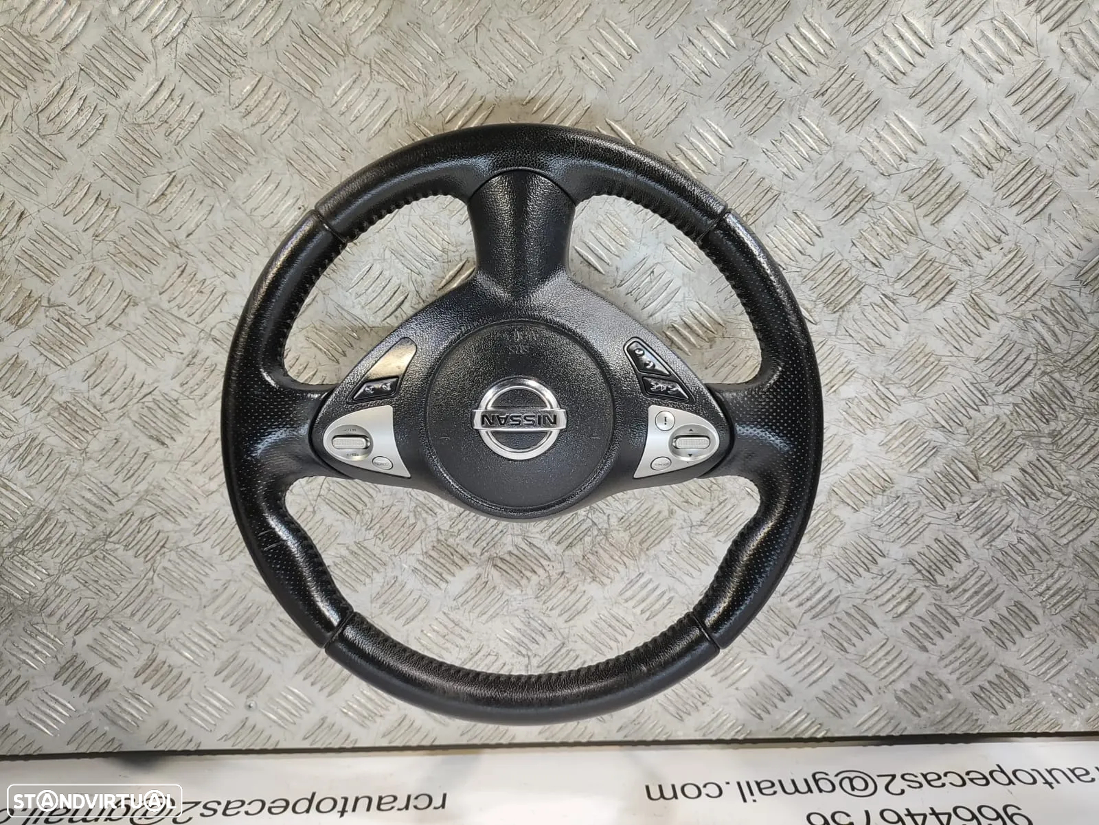 VOLANTE NISSAN JUKE  F15 PELE MULTIFUNÇÕES (SEM AIRBAG) - 8