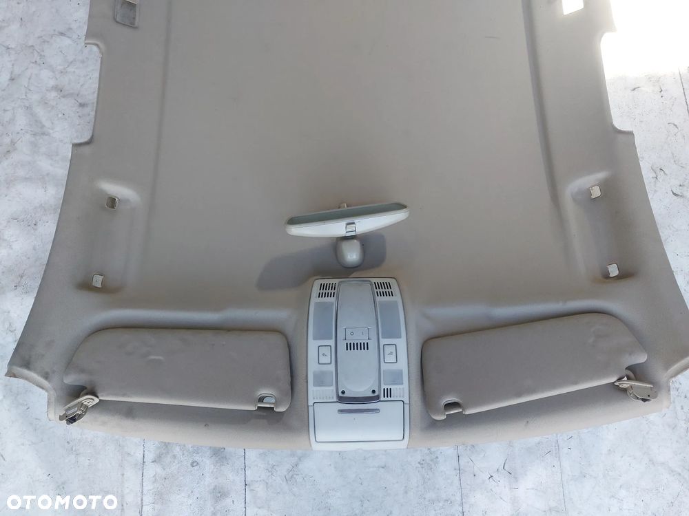 Podsufitka dach jasna beż beżowa Audi A6 C6 Avant Kombi s-line osłona słupka słupków przysłonki lampka kabiny KOMPLET - 6