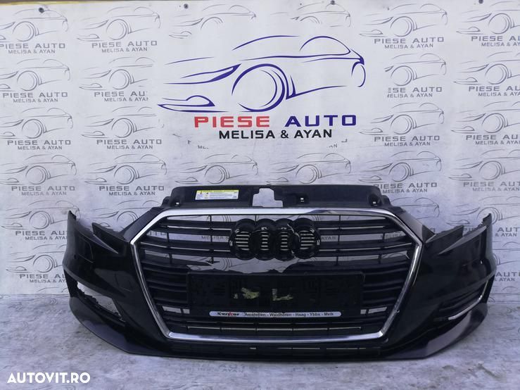 Bara fata Audi A3 8V Sportback Facelift an 2017-2020 Gauri pentru 4 senzori si spalatoare faruri - 1