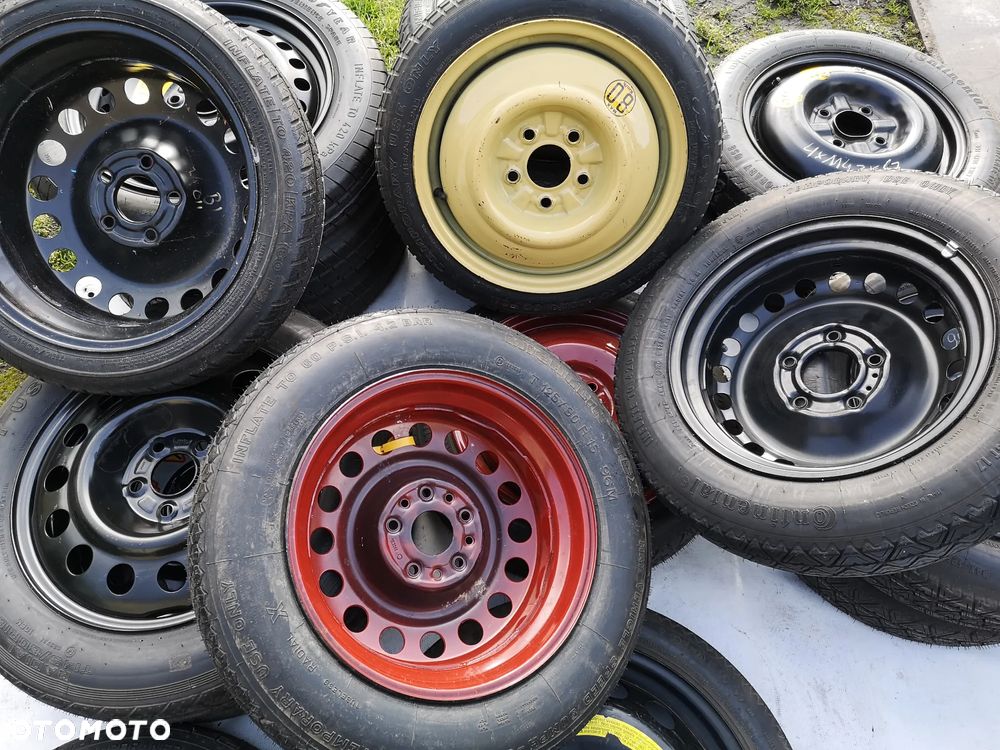 Dojazdówka Koło Dojazdowe Dojazd Alfa Romeo, Audi, BMW, Citroen, Fiat, Ford, Hyundai, Jaguar, Kia, Lancia, Mazda, MCC, Mitsubishi, Opel, Peugeot, Saab, Seat, Skoda, VW, Volvo - 2