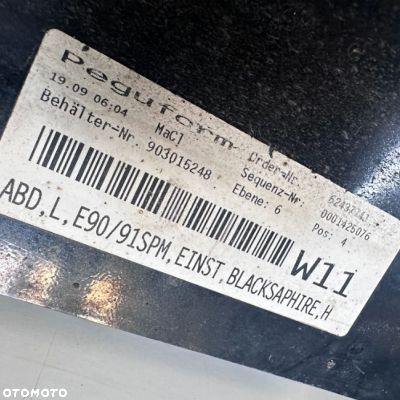 BMW 3 E90 E91 2008 Listwa progowa 903015248 - 3