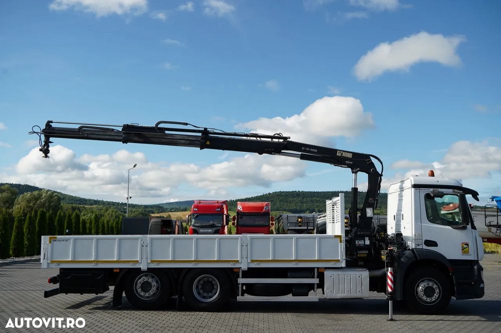 Mercedes-Benz ANTOS 2536 / 6x2 / PUNTE RIDICATĂ / PUNTE DIRECȚIE / HDS HIAB 144bs-2 Hiduo / ROTARE / TELECOMANDĂ - 8