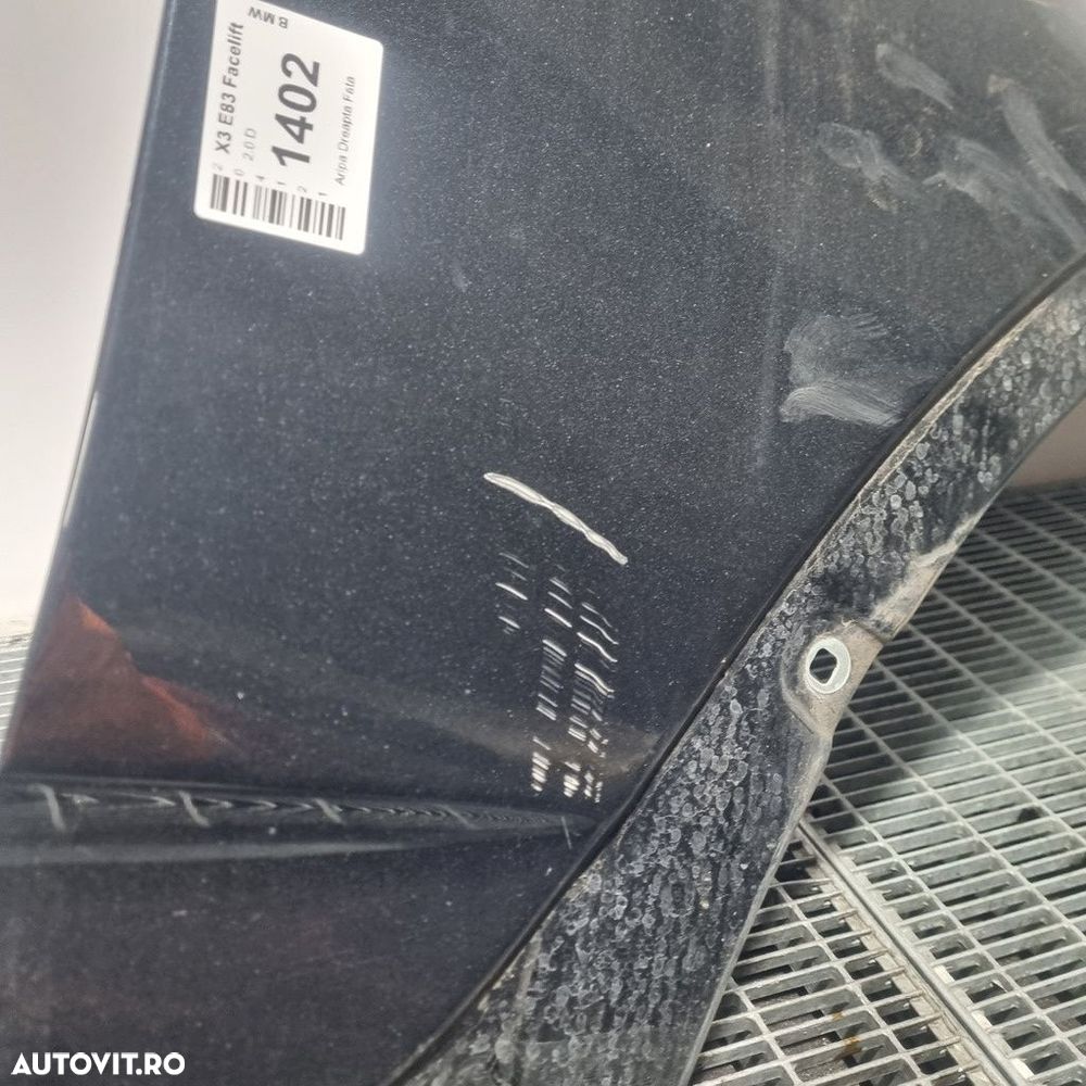 Aripa Dreapta Fata BMW X3 E83 Facelift 2006 - 2010 4 Usi Black Sapphire Metallic 475 ... - 2