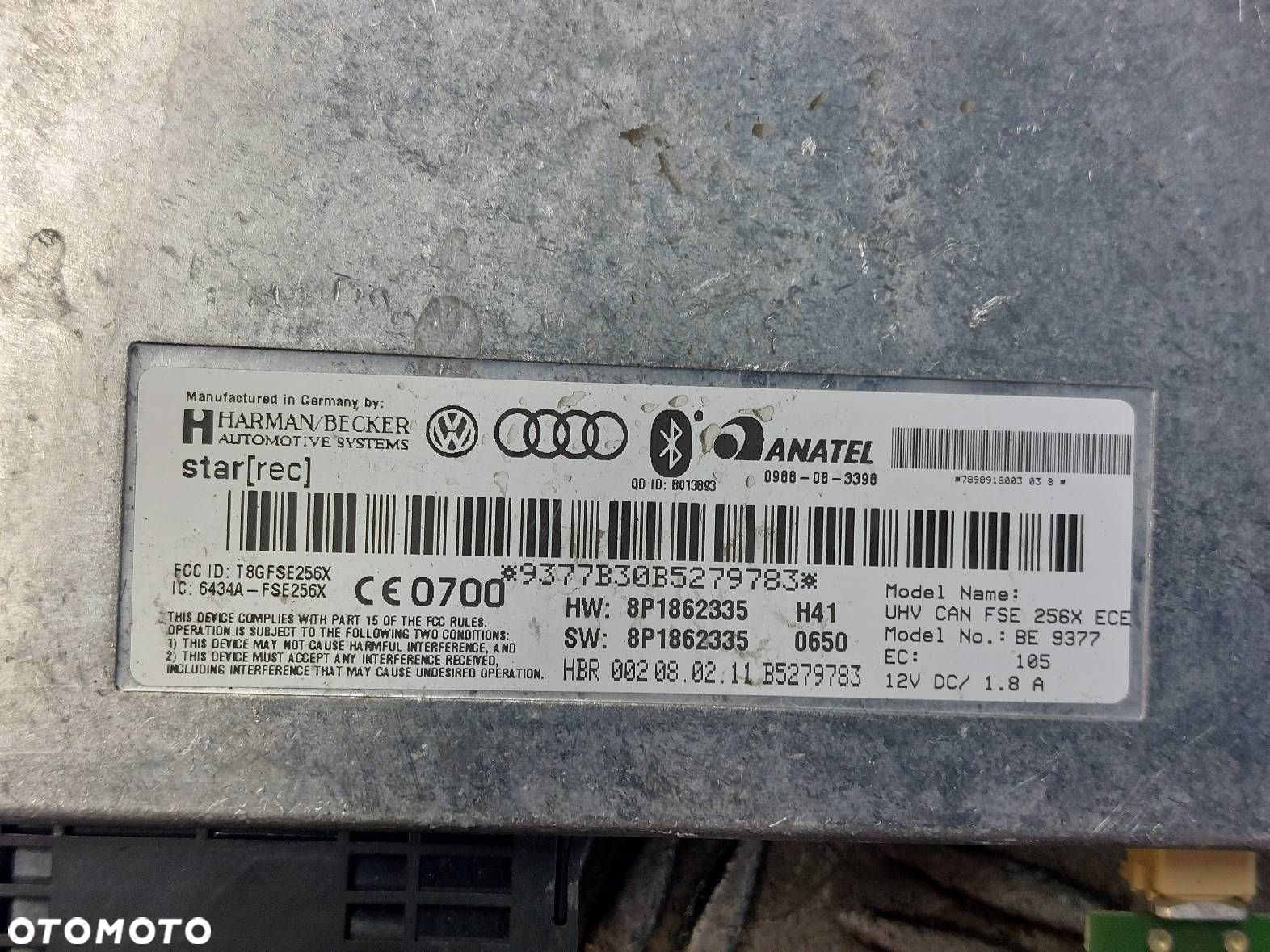 MODUŁ BLUETOOTH AUDI A3 8P 8P1862335 8P0035503M - 2