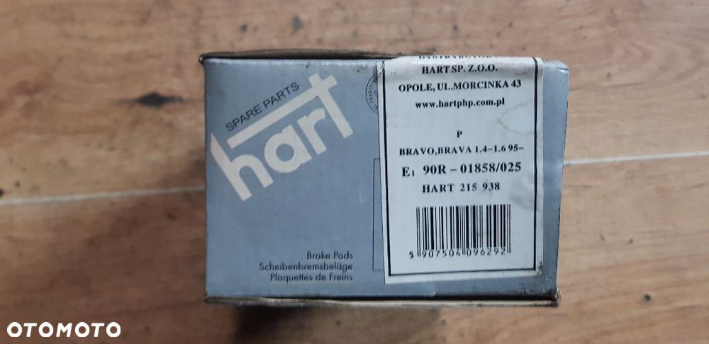 FIAT BRAVO BRAVA   KLOCKI HAMULCOWE PRZÓD HART - 3