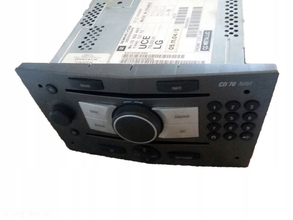 OPEL ASTRA ZAFIRA SIGNUM RADIO NAWIGACJA 383555646 - 1
