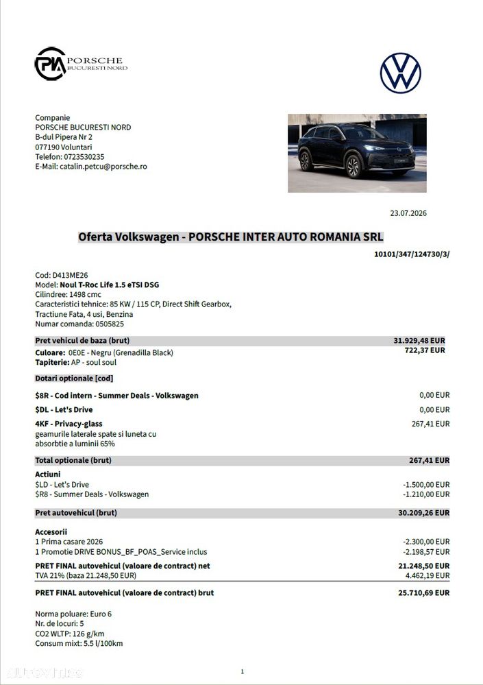 Volkswagen T-Roc 1.5 eTSI 115 CP DSG MHEV Life - 10