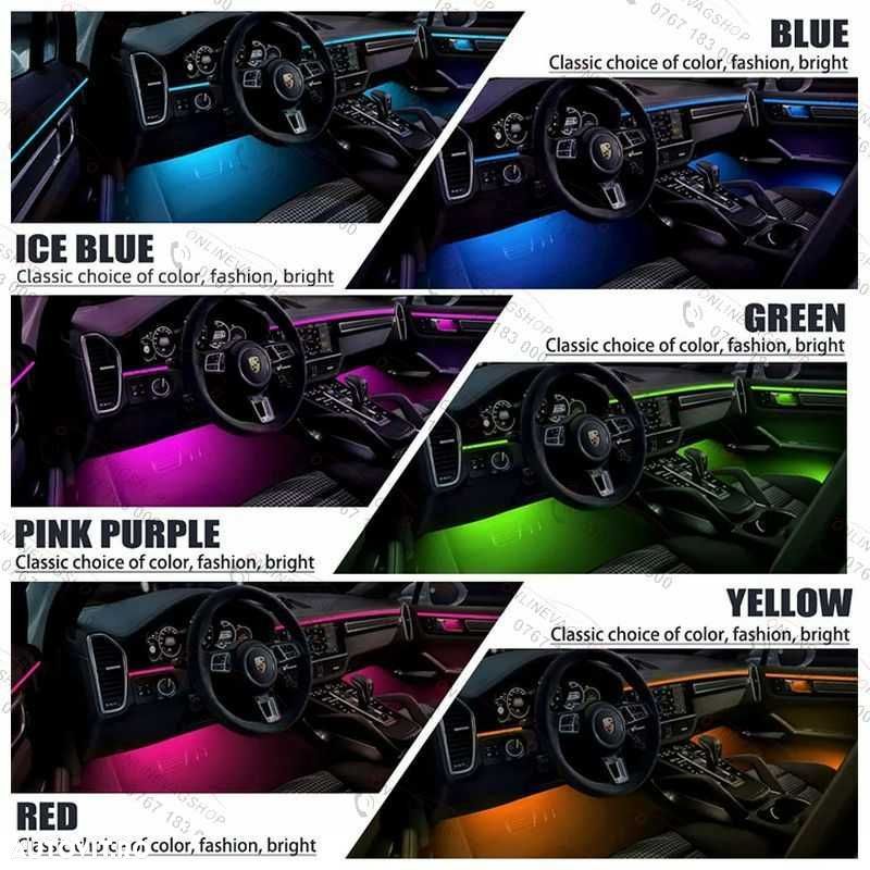 Lumini ambientale 18 in 1 Acrilice Led RGB cu aplicatie telefon - 8