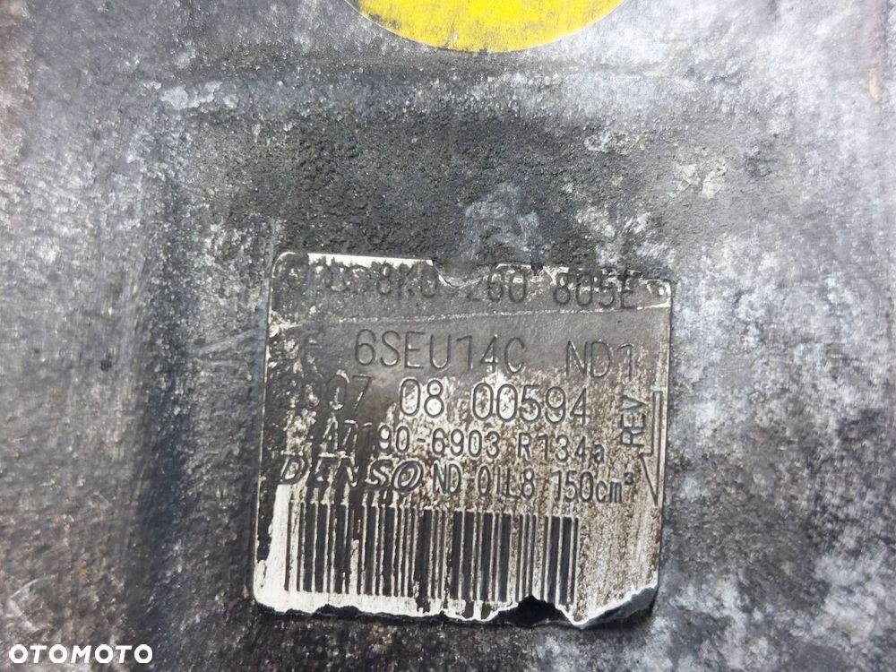SPRĘŻARKA KOMPRESOR KLIMATYZACJI AUDI A4 B8 2.0 TDI 8K0260805E ID: 239765 - 5