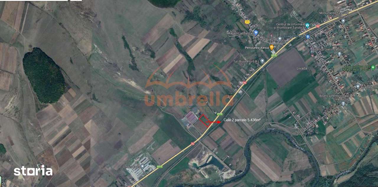 Teren de vanzare in Iclod   DN 1,  ICLOD 5.436m²15€ m² - Imagine principală: 3/5