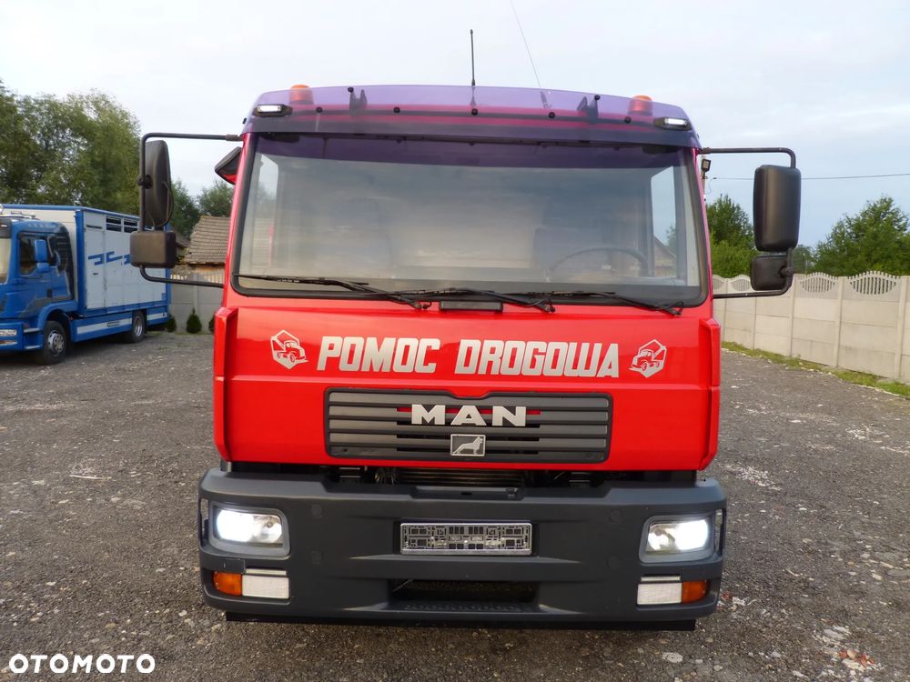 MAN LE 15.220 POMOC DROGOWA / AUTOLAWETA / SPECJALNY / DMC 15 T / ŁAD. 9000 KG / BLOKADA MOSTU - 9