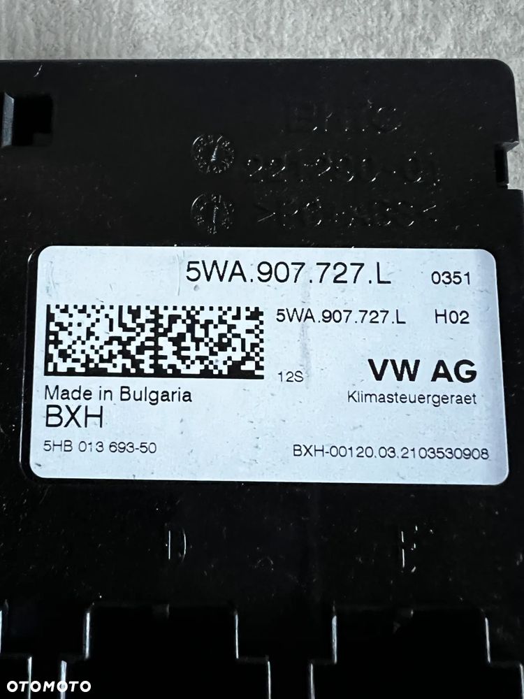 VW CADDY SKODA OCTAVIA IV MODUŁ STEROWNIK KLIMATYZACJI 5WA907727L - 3