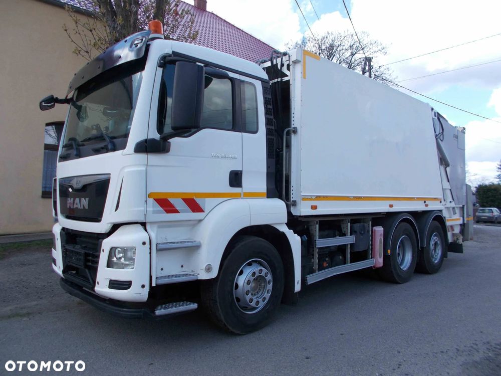 MAN TGS Śmieciarka FAUN Euro 6 Szeroki Niski Wrzutnik - 1