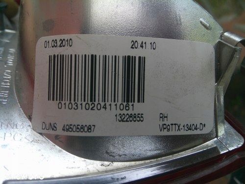 OPEL INSIGNIA A 08-13 KOMBI PRAWA TYLNA LAMPA ORYGINAŁ 13226855 - 4