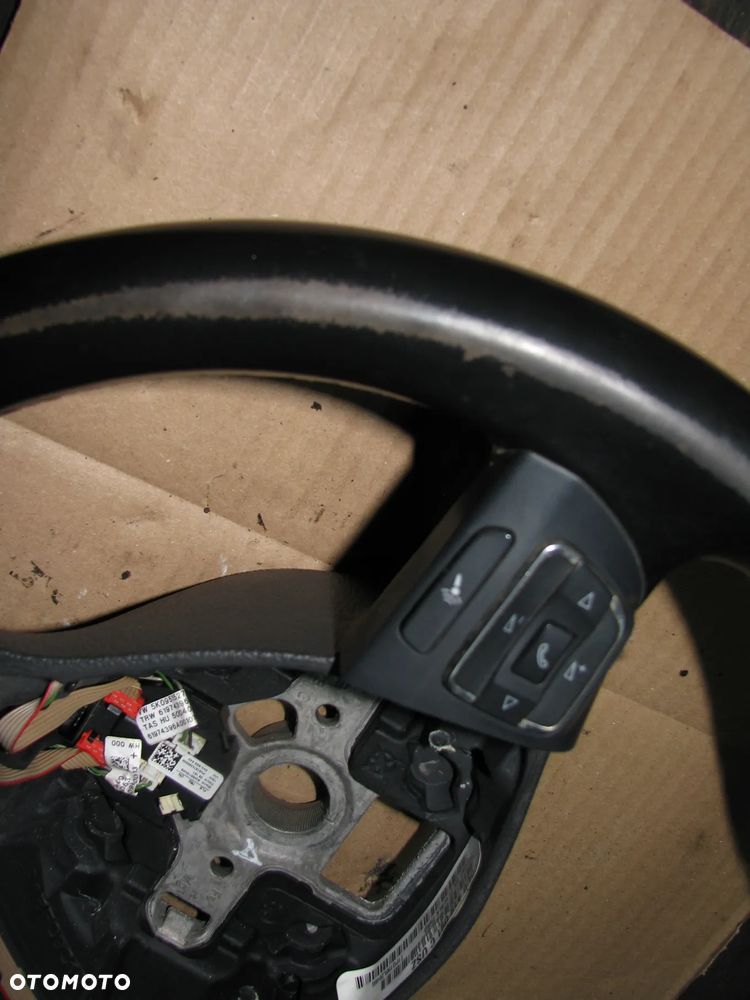 KIEROWNICA SKÓRA DSG ŁOPATKI VW GOLF VI KOMBI MULTIFUNKCJA - 3