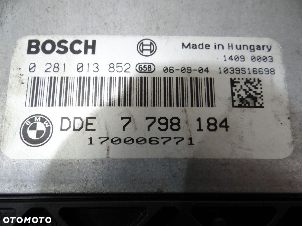 STEROWNIK SILNIKA BMW E60 E61 535 D 306D4 7798184 - 2