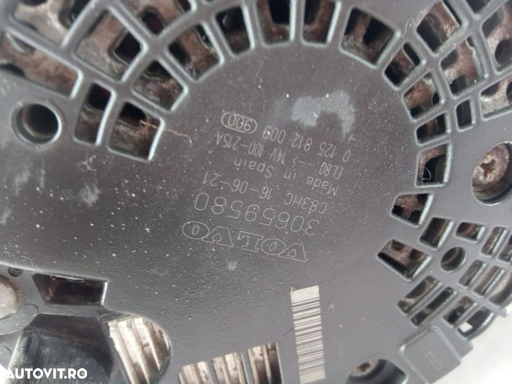 Alternator 2.0 d2 d4204t8 30659580 Volvo V40 2 [facelift] [2016 - 202 - 3