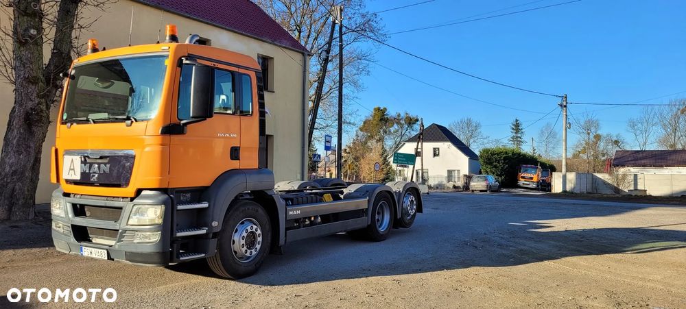 MAN TGS 2011r KRÓTKI ROZSTAW 390cm 3-y OSIOWY rama do zabudowy DMC 26t BECZKA ASENIZACJA - 22