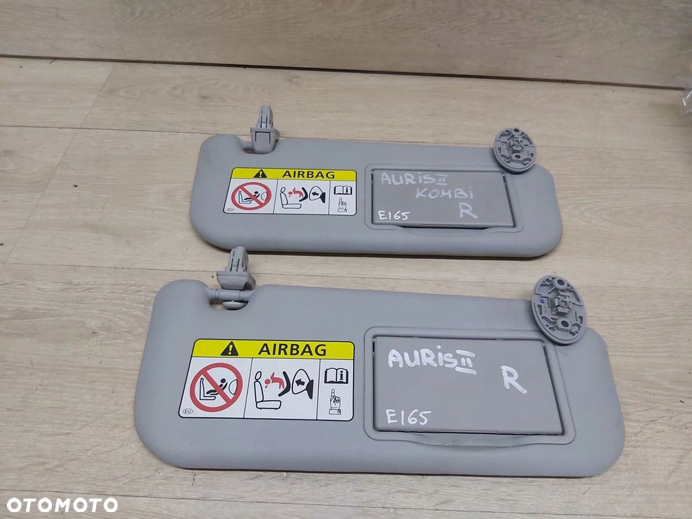 Toyota Auris II osłona przeciwsłoneczna prawa daszek słoneczko prawe - 1