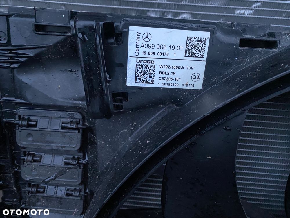 WENTYLATOR MERCEDES AMG GT C190 X290 VITO 447 W213 GLC X253 C253 CLS C257 ORG - 2