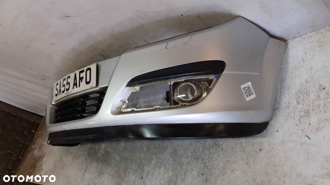 ^ ZDERZAK PRZÓD PRZEDNI DO OPEL ASTRA H 3 III Z157 SREBRNY HALOGENY - 3