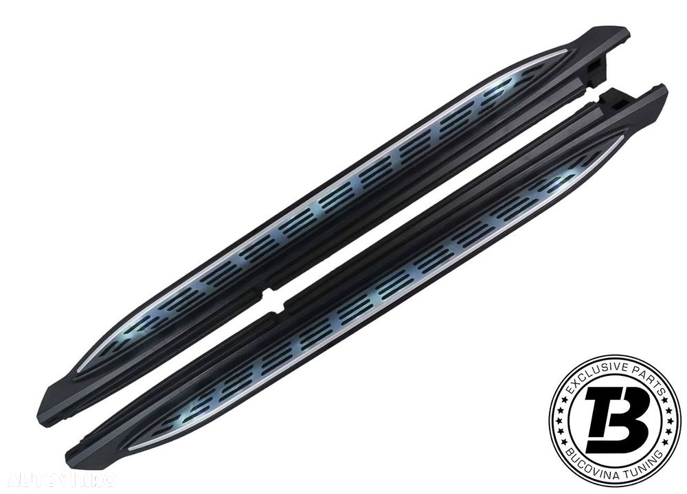 Praguri Aluminiu cu LED compatibile cu Mercedes GLE SUV W167 - 2