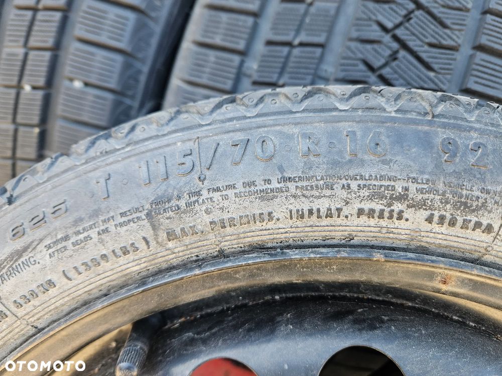 Koło Dojazdowe Opel 5x115 16 115/70/16 4JX16 IS25 - 6