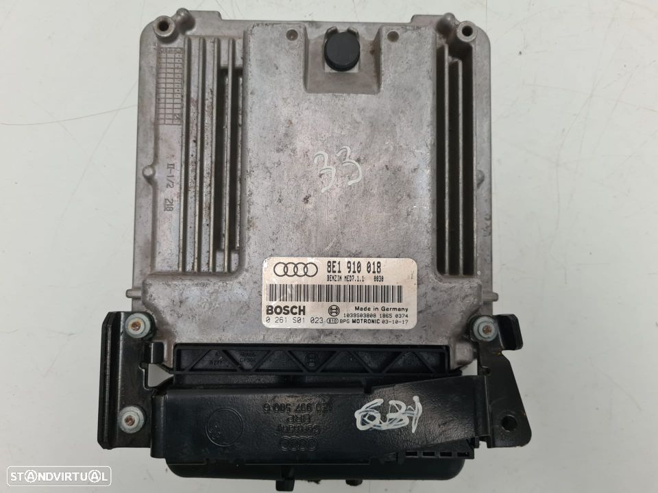 AUDI A4 2.0 FSI 2003 | CENTRALINA - BOSCH | Ref: 8E1 910 018 - 0 261 S01 023; - 2