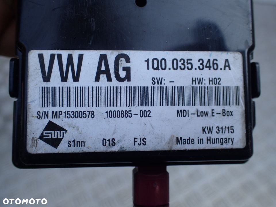 VW SEAT INTERFEJS MEDIA IN MDI USB 1Q0035346A RADOM - 2
