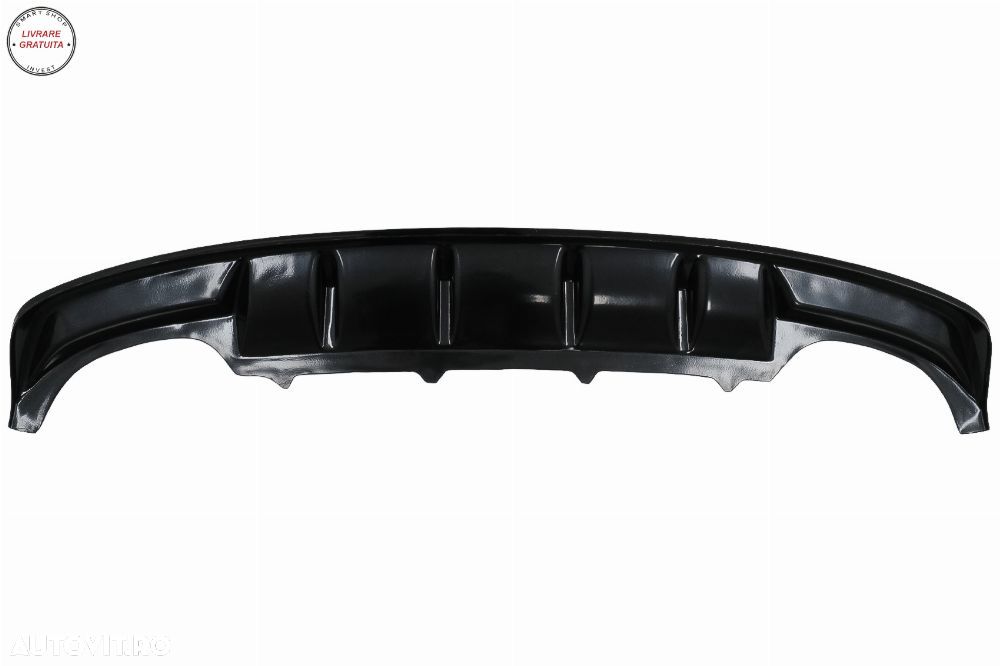 Difuzor Bara Spate Skoda Octavia III Sedan Wagon (2013-2019) Negru Lucios- livrare gratuita - 8