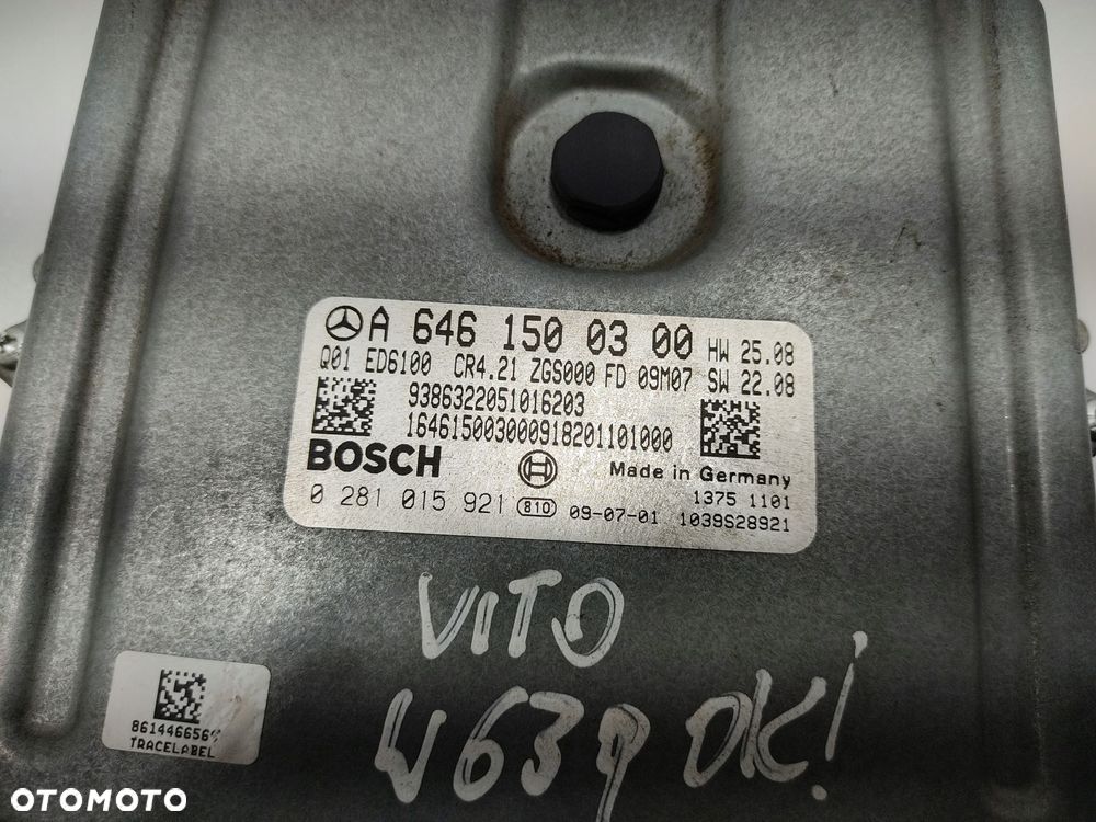 komputer mercedes vito w639 2.2 cdi a6461500300 0281015921 2004-2011 - 4