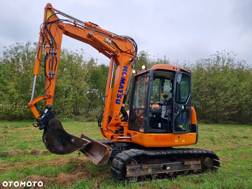 Komatsu Koparka Gąsienicowa 8 ton PC80MR-3 z Norwegii jak Nowa 2017rok 3100mtg 3x ramie łamane Klima ser.DEKRA pompa paliwa centr. smarowanie - 2