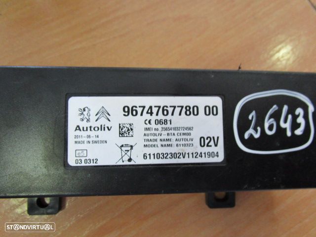 Modulo 967476778000 PEUGEOT 508 2011 1.6 HDI BLUETOOTH PEUGEOT 207 2011 1.4HDI   5 PRETO BLUETOOTH - 3