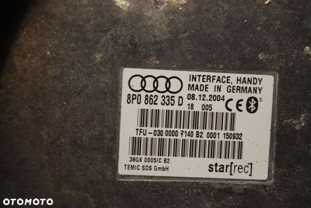 MODUŁ STEROWNIK BLUETOOTH 8P0862335D AUDI A4 B7 B6 A6 C6 8P0862335H - 3