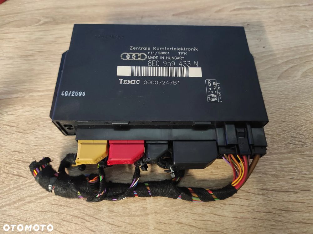 MODUŁ KOMFORTU STEROWNIK 8E0959433N AUDI A4 B6 B7 POSIADAM RÓWNIEŻ WIĄZKĘ WYSYŁKA !!!! - 1
