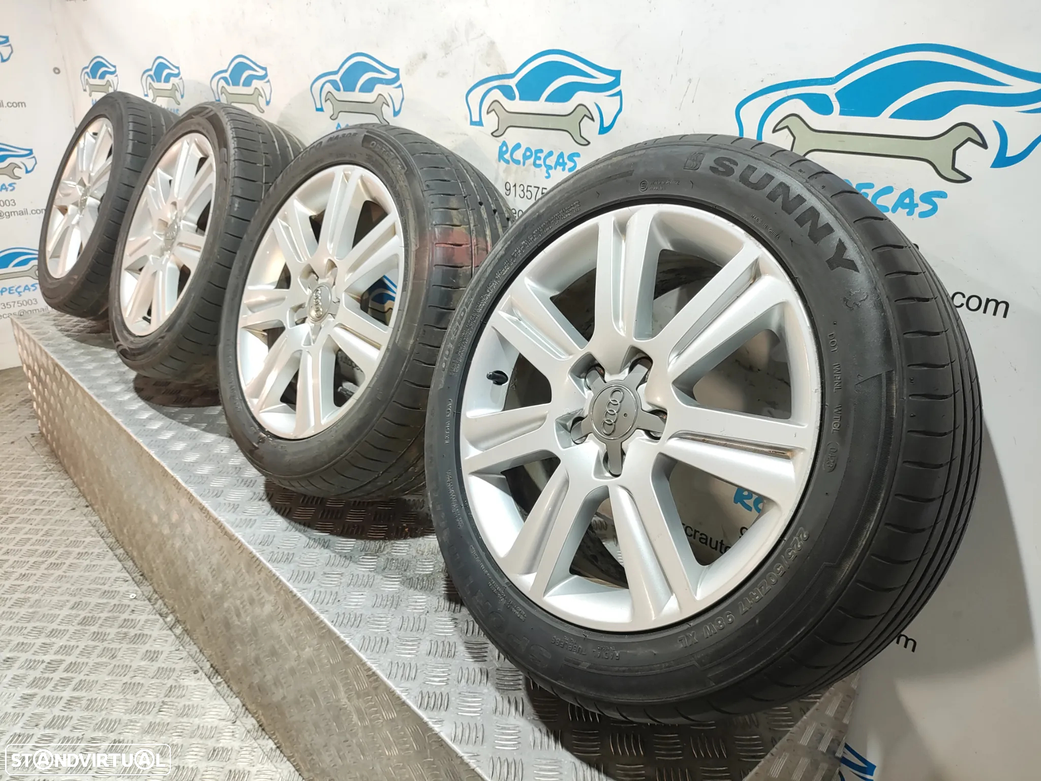 Conjunto Jantes 17 Originais Audi A4 B8 7,5J ET 45 5x112 - 2