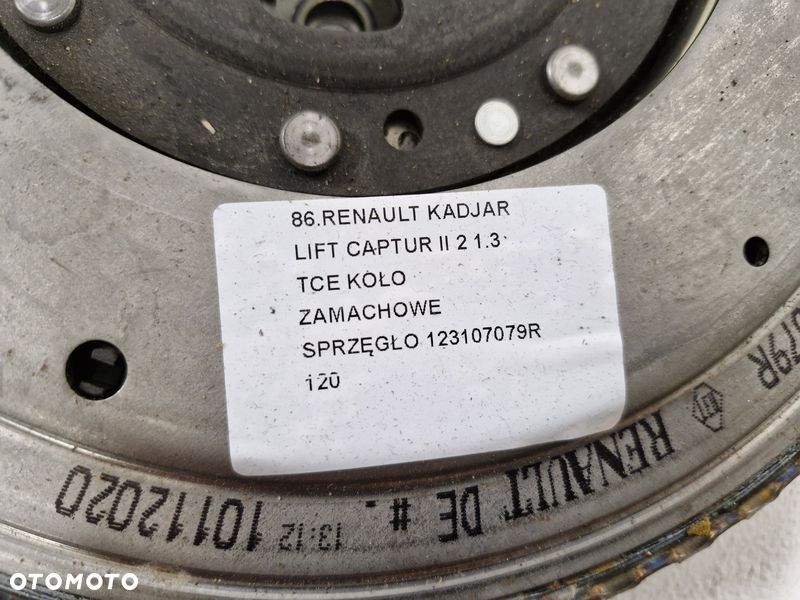 renault kadjar lift captur 2 ii 1.3 tce koło zamachowe sprzęgło 123107079r - 4