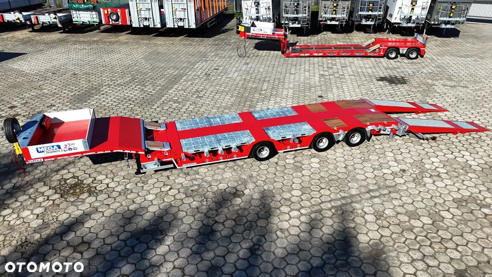 Inny Naczepa niskopodwoziowa - rozciągana - zagłębienia na koła - hydrauliczne najazdy - 9