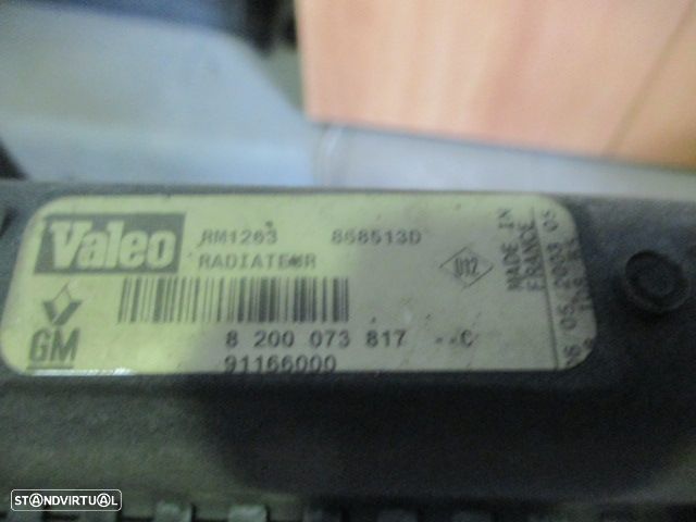 Radiador Agua 8200073817C RENAULT TRAFIC 2004 1.9 Dci - 3