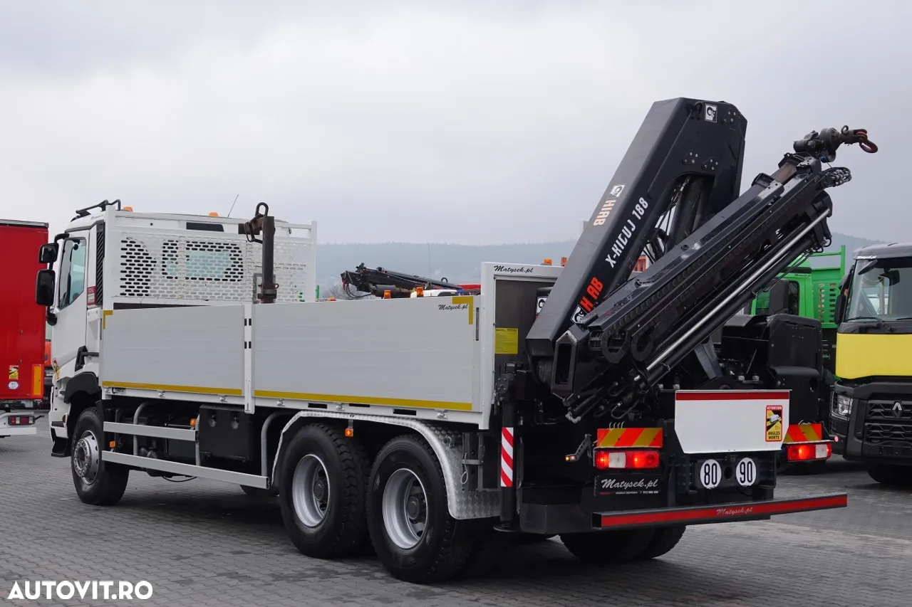 Renault C 380 / 6x4 / CUTIE 6,6 m / + HDS HIAB 188 x-hiduo inaltime: 12,5 M / RADIO CONTROL / 2017 / EURO 6 - 6