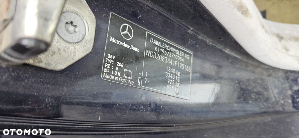 MERCEDES-BENZ CLK 200 W208 LIFT 2.0 KOMPRESSOR 99-02 - BOCZEK DRZWI PRZÓD TYL LEWY PRAWY - 18