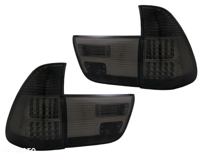 Lampy tylne kpl LED Tuning Smoke Dymione Przyciemniane BMW X5 E53 1999-2006 - 1