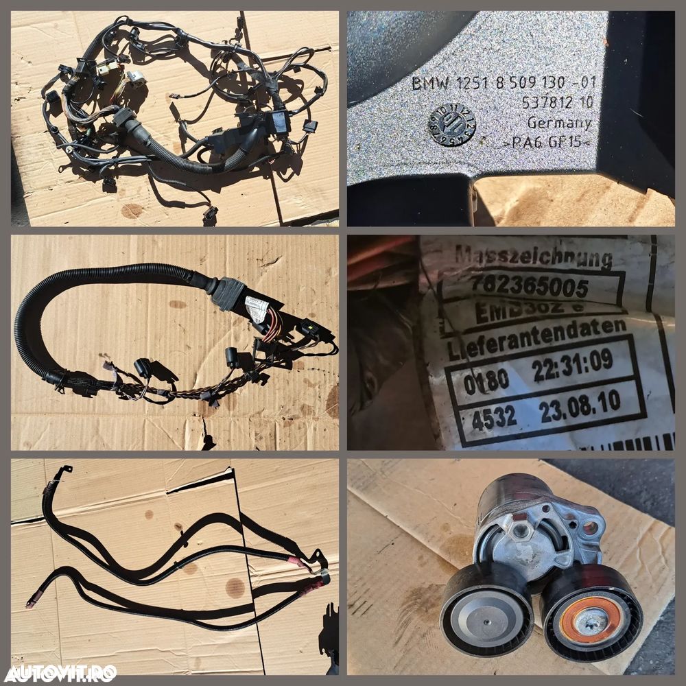 Anexe motor Bmw 520d F10 2010 184cp rampa injectoare pompa inalta presiune alternator EGR galerie admisie instalatie electrica motor - 8