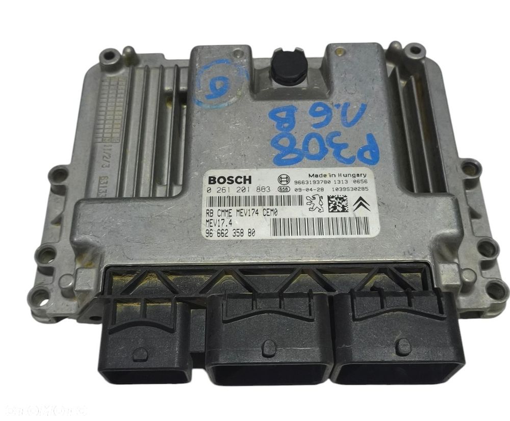 PEUGEOT 207 06r 1.6 VTI STEROWNIK KOMPUTER SILNIKA 0261201602