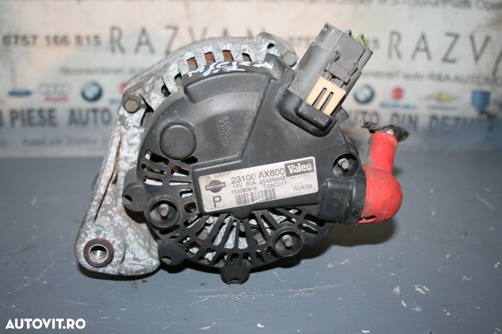 Alternator Nissan Micra K12 1.2-16V 2003-2010 Motor CR12DE - 3
