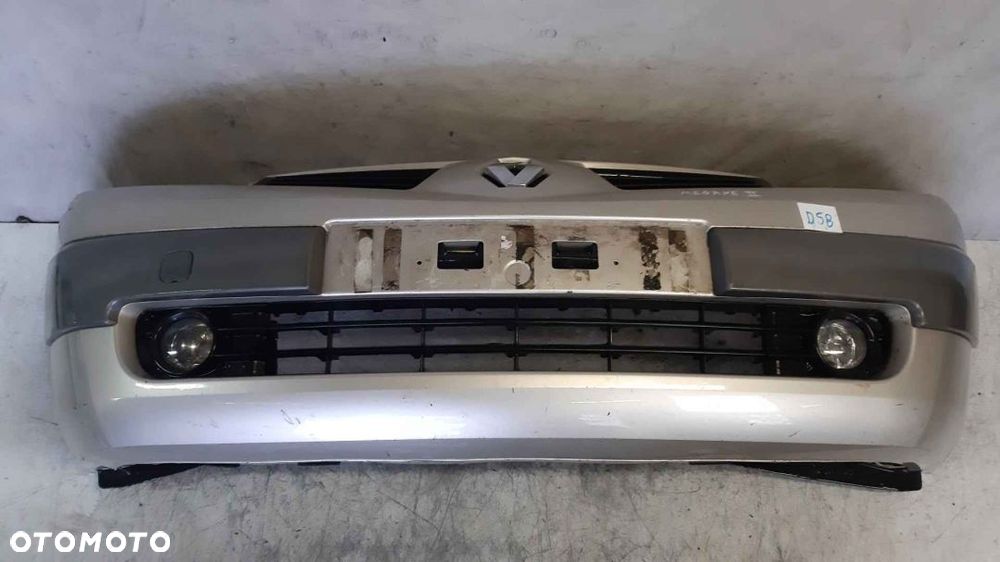 * ZDERZAK PRZÓD PRZEDNI DO RENAULT MEGANE II 2 TED69 SREBRNY HALOGENY - 1