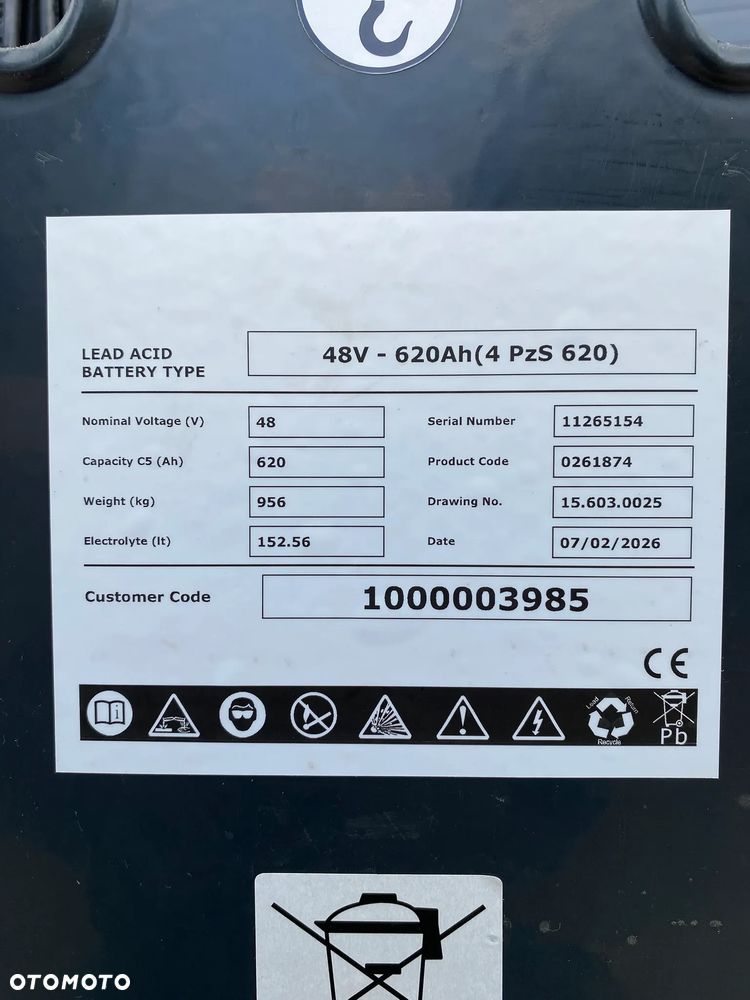 Linde R16 Reach truck wózek wysokiego składowania NOWA bateria - 30