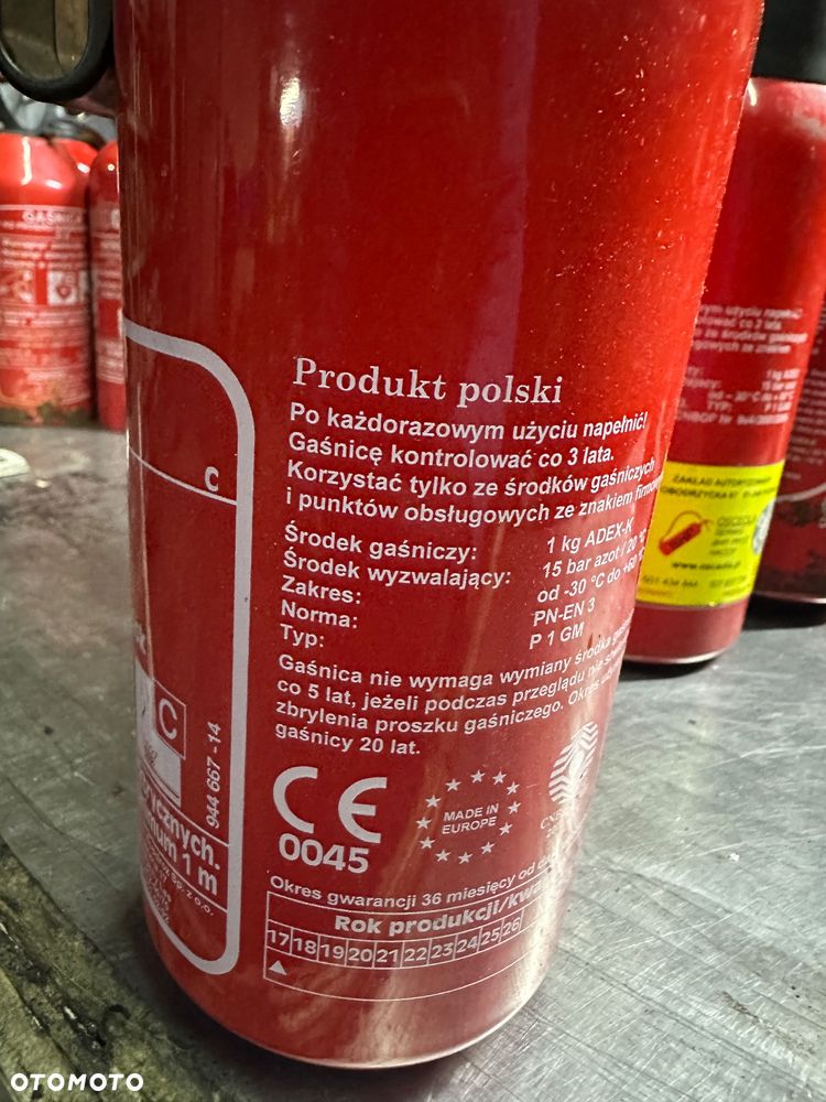Gaśnica Gloria 1KG oryginalna Mercedes Audi vw - 8