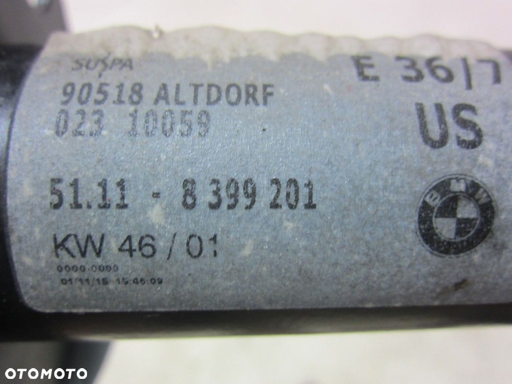 BMW E36 Z3 ABSORBER ODBÓJ ODBOJE ZDERZAKA PRZÓD STREFA ZGNIOTU 51118399201 - 10
