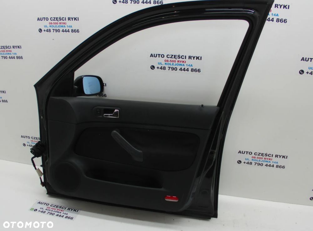 VW Golf 4 IV Drzwi Prawy Przód LC9Z Zamek Klamka Szyba Zawiasy - 8
